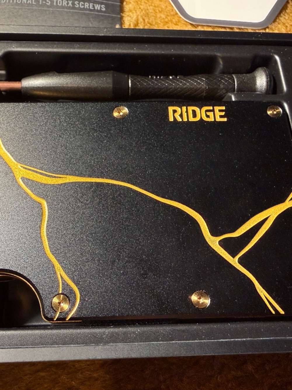 Ridge Black Kintsugi Wallet